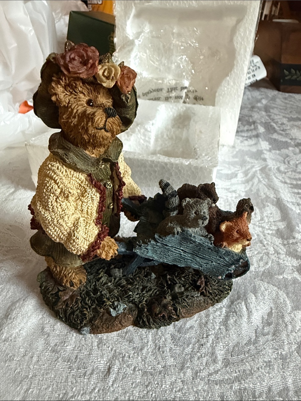 Boyd's Bears 5E/ 2898 Forest Friends joy ride original box Nwot Olive Leafowitz